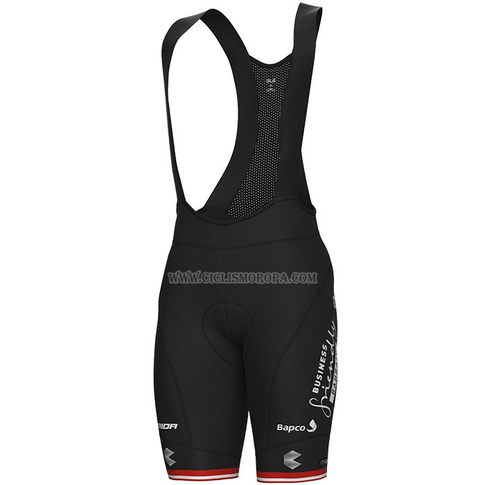2023 Ropa Ciclismo Japanese Campeon Bahrain Victorious Blanco Rojo Mangas Cortas y Culotte Corto